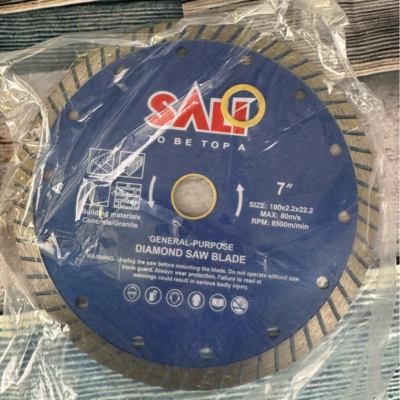 Sali General Purpose Diamond SawBlade 7” set of 5 - Picture 2 of 3